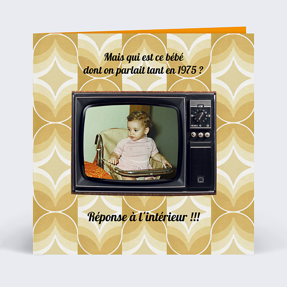 Invitation Anniversaire Adulte Qui est ce Bébé ?