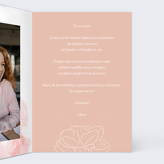 Invitation Anniversaire Adulte Parfum