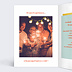 Invitation anniversaire Multicolore 3 Photos Intérieur Gauche