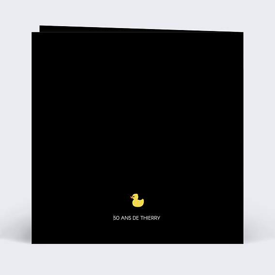 Invitation anniversaire Soirée Chic Détail Choc Verso
