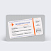 Invitation Anniversaire Adulte Billet d'Avion Gris