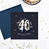 Invitation Anniversaire Adulte Grands chiffres fleurs