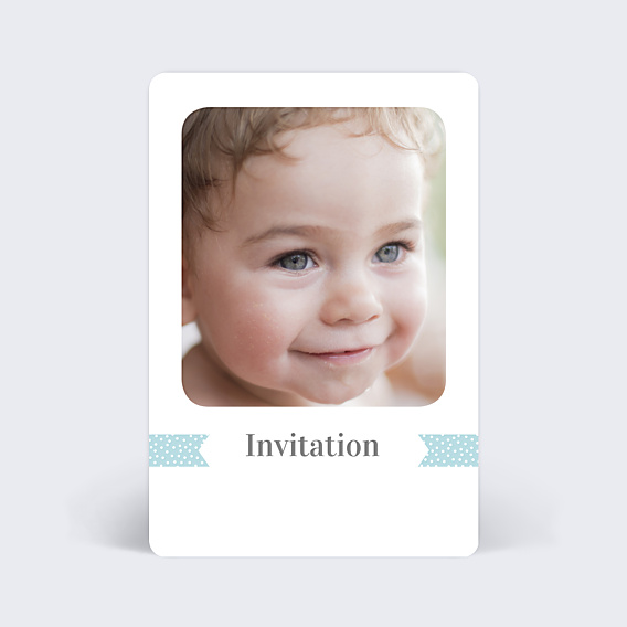 Invitation Toutes Occasions Ruban Bleu