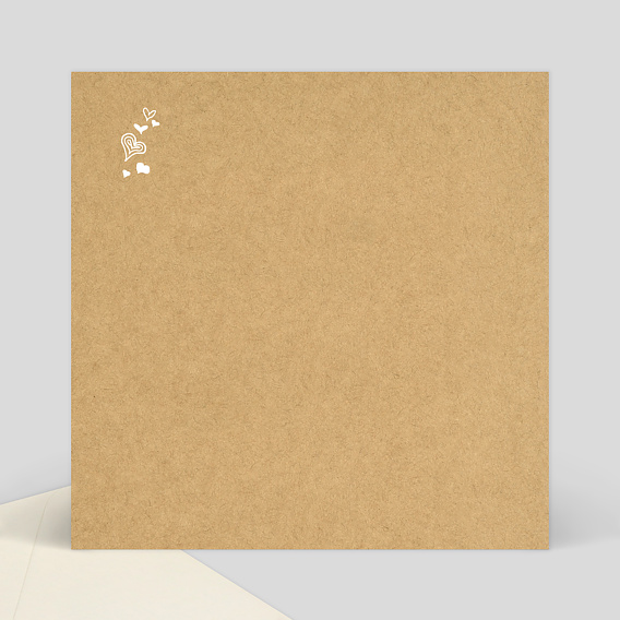 Faire part pacs Carte Pacs Corde Linge Verso