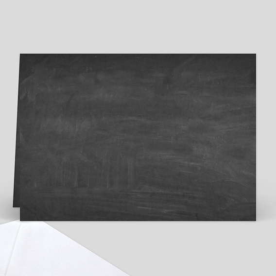 Carte d'invitation Photomaton Ardoise Verso