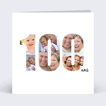 Invitation Anniversaire Virtuelle 100 ans