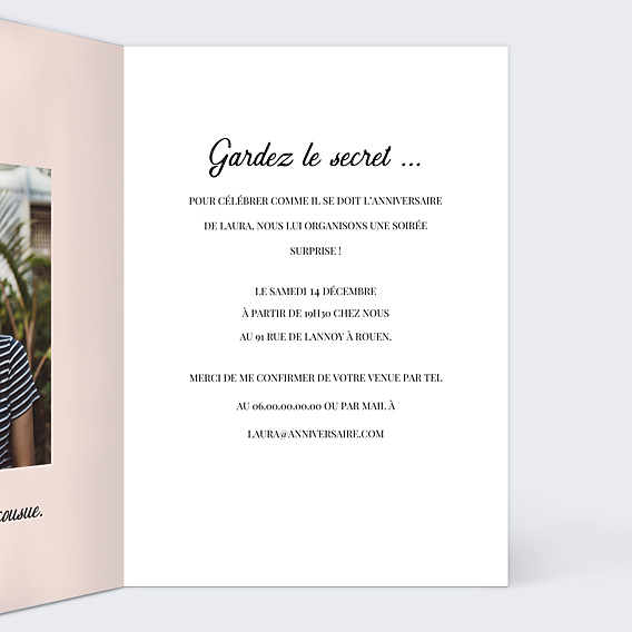 Invitation Anniversaire Adulte Motus