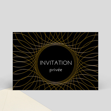 Cartes d’invitations professionnelles virtuelles personnalisables Rosace chic