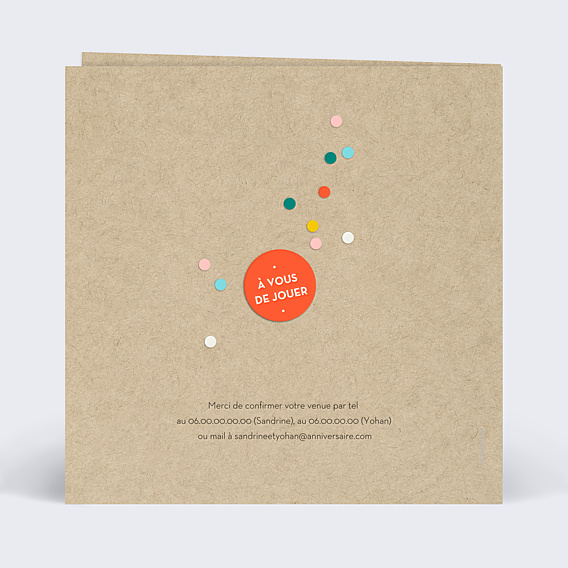 Invitation Anniversaire Adulte Jeux des 7 Familles