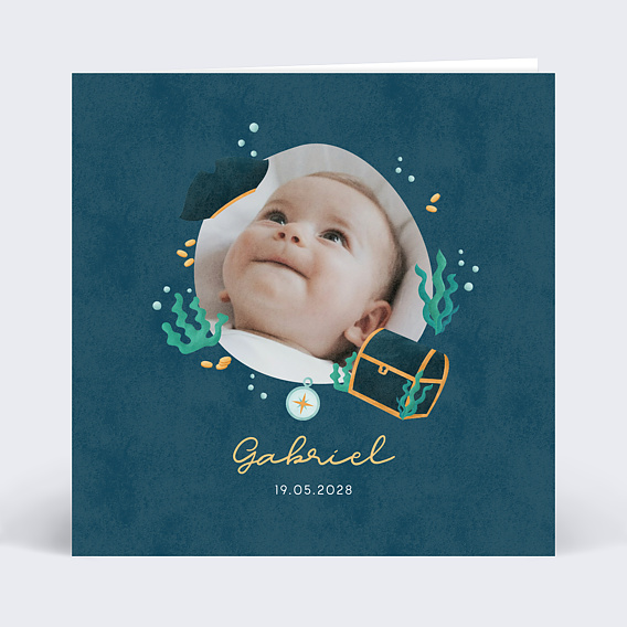 Faire-part de naissance à l'abordage