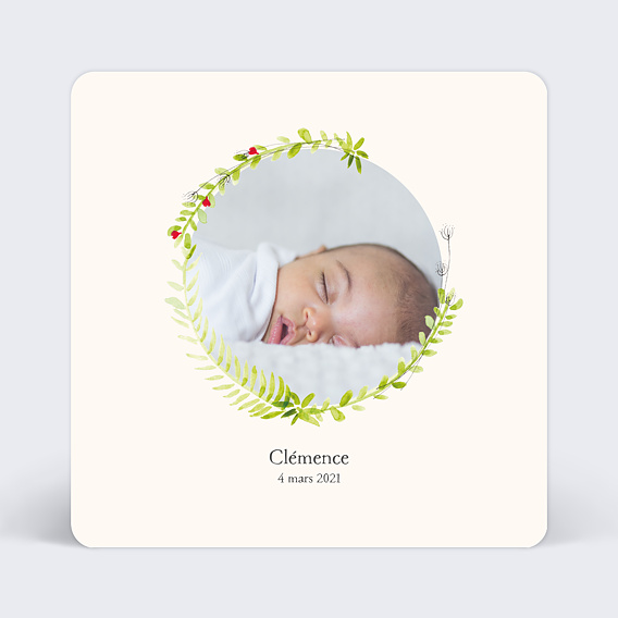 Faire-part Naissance Aquarelle