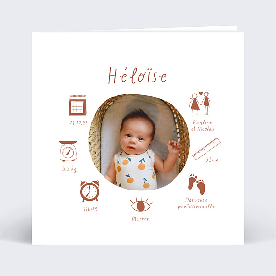 Faire part naissance Faire part naissance certificat fille