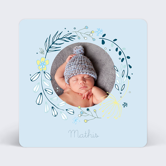 Faire-part Naissance Jolie couronne