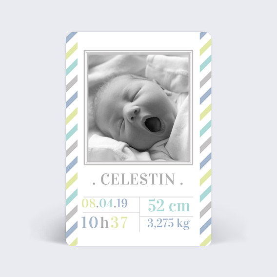 Faire-part Naissance Old school