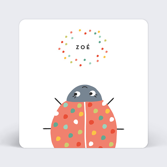 Faire-part Naissance Farandole de pois