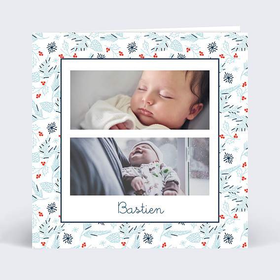 Faire-part Naissance Multi hiver
