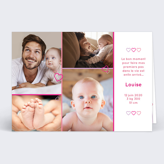 Faire-part Naissance Camaieu