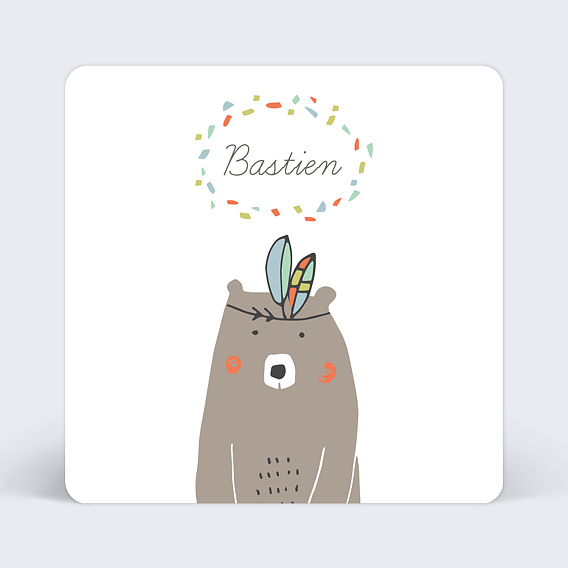 Faire-part Naissance Petit ours