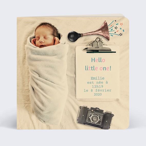 Faire-part Naissance Photographe