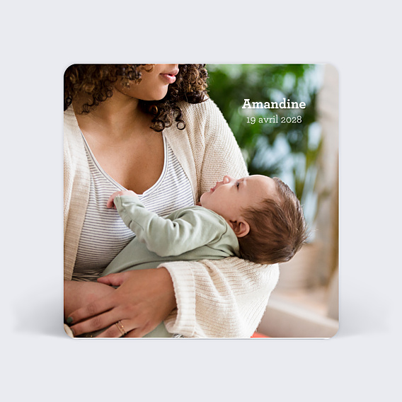 Faire-part Naissance Classique Photo