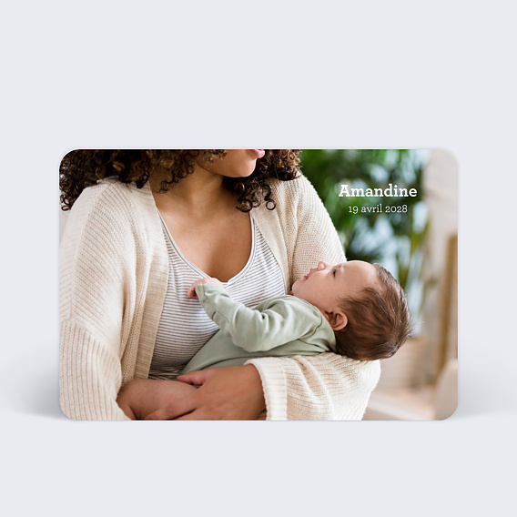 Faire part naissance Classique Photo