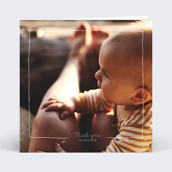 Faire part naissance Classique Trait de Crayon