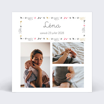 Faire-part Naissance Multi Feuilles d'Automne