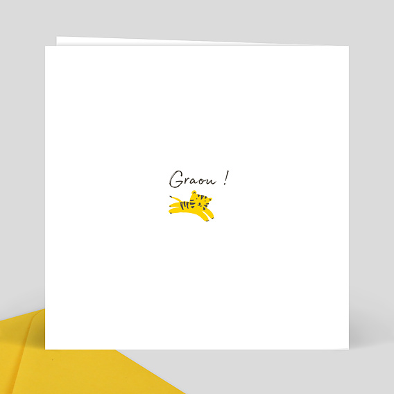 Faire part naissance Graouu Verso