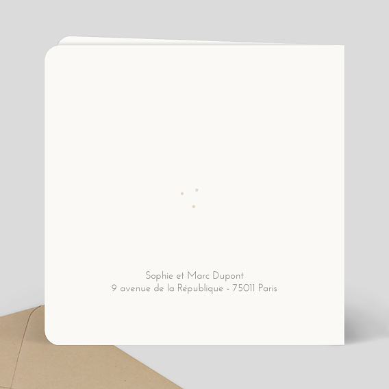 Faire part naissance Savane Girafe Verso