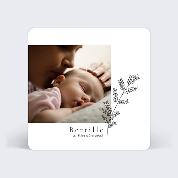 Faire-part Naissance Feuilles d'Automne