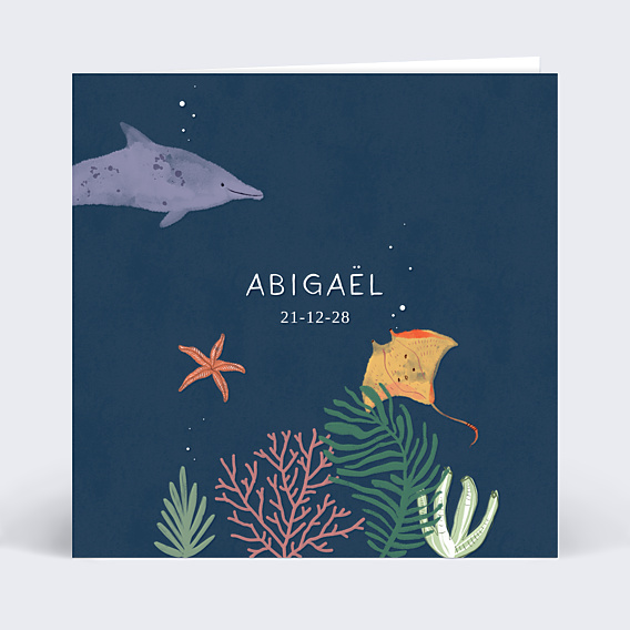 Faire-part Naissance Etoiles de Mer
