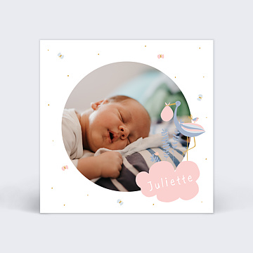 Faire-part Naissance Jolie cigogne