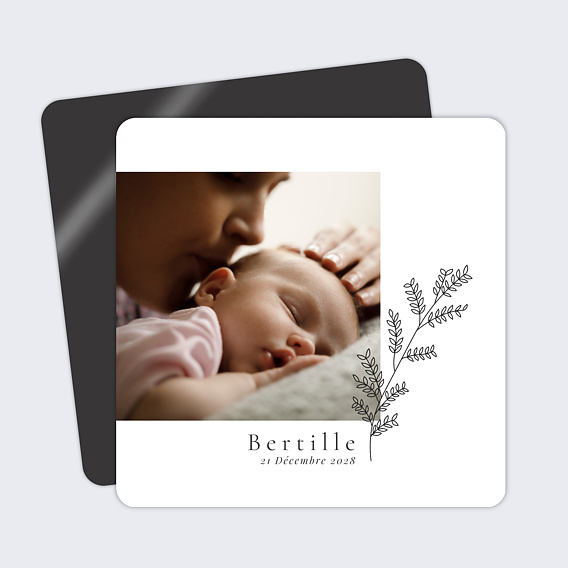 Faire part naissance Feuilles d'Automne