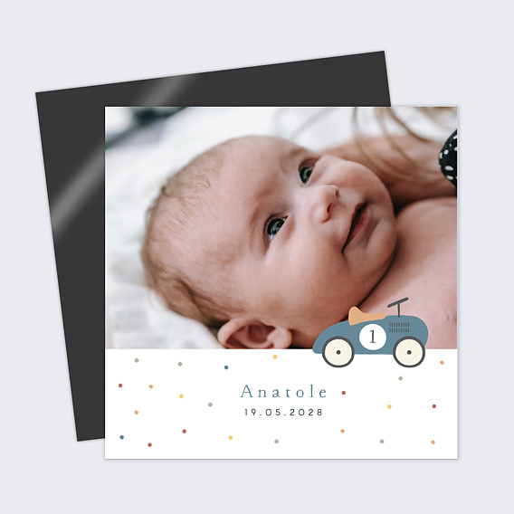 Faire part naissance Gravure Vintage