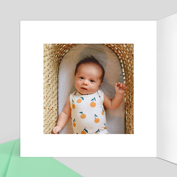 Faire-part de Naissance Multi Etoiles de Mer Intérieur Gauche