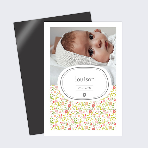 Faire part naissance Mi Liberty Fille