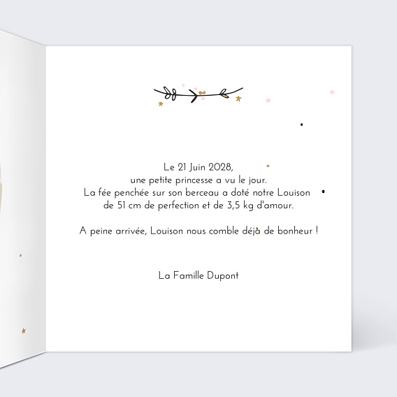 Faire-part Naissance Petite Princesse