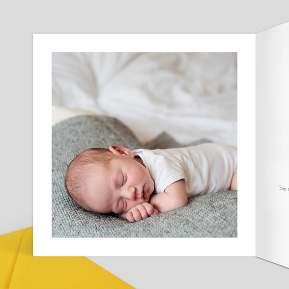 Faire part naissance Graouu Intérieur Gauche