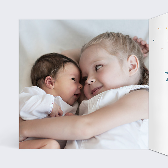 Faire-part Naissance Gravure Vintage