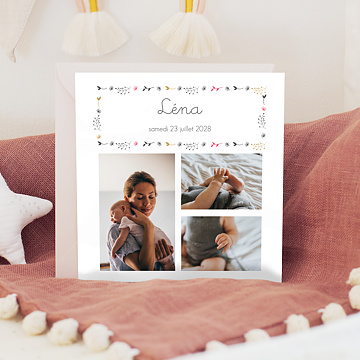Faire-part Naissance Multi Feuilles d'Automne