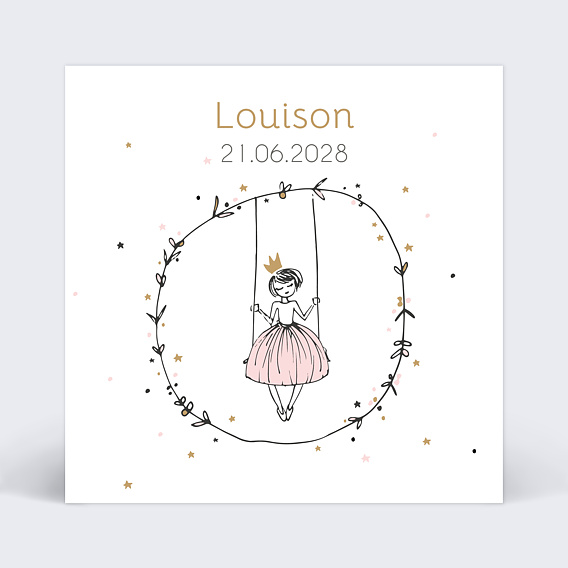 Faire part naissance Petite Princesse