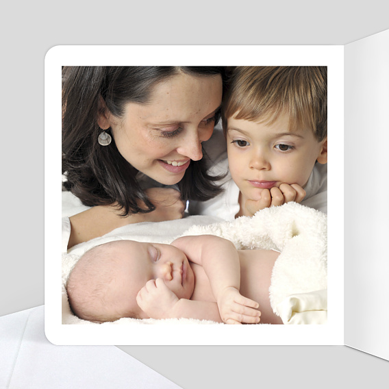 Faire part naissance Faire-part Baleine Intérieur Gauche