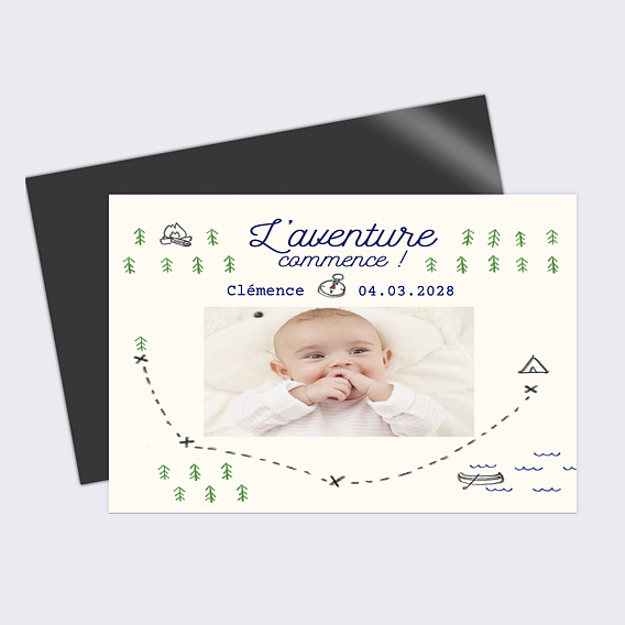 Faire part naissance Tipi