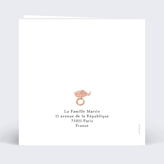 Faire part naissance Jeux d'Enfant Verso