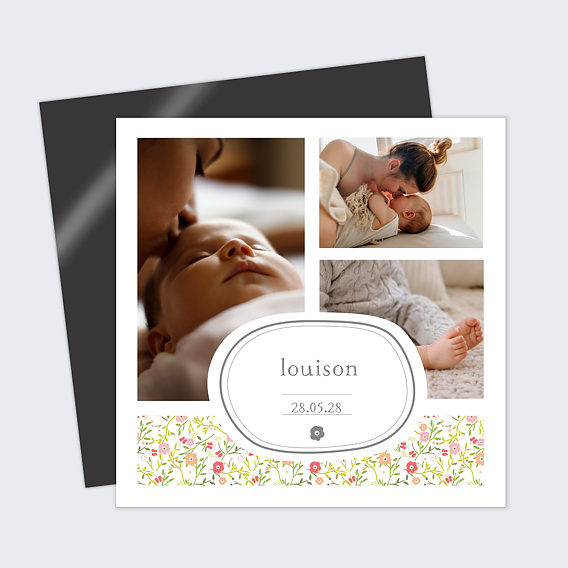 Faire part naissance Multi liberty fille