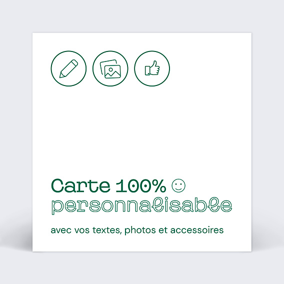 Faire-part Naissance 100% Personnalisable