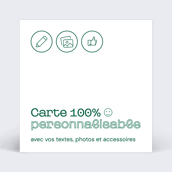 Faire part naissance 100% Personnalisable
