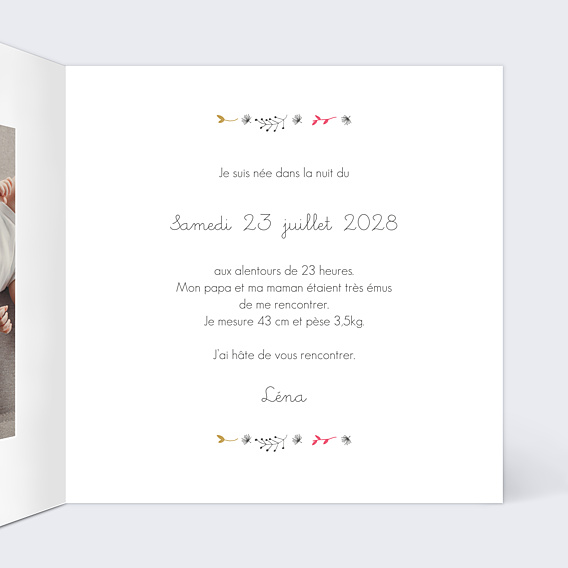 Faire-part Naissance Multi Feuilles d'Automne