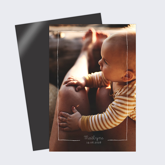 Faire part naissance Classique Trait de Crayon