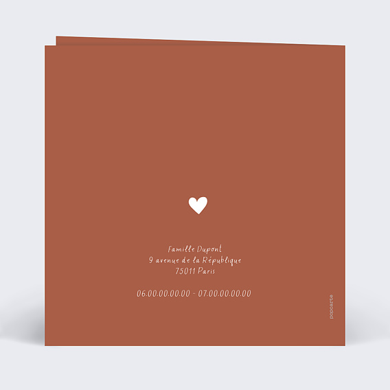 Faire part naissance Faire part naissance certificat fille Verso